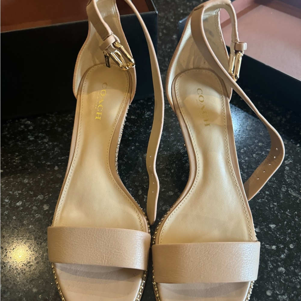 Coach Beige Women's Heels
